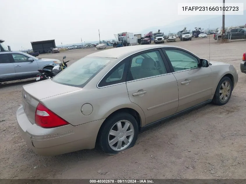 2006 Ford Five Hundred Se VIN: 1FAFP23166G102723 Lot: 40302578