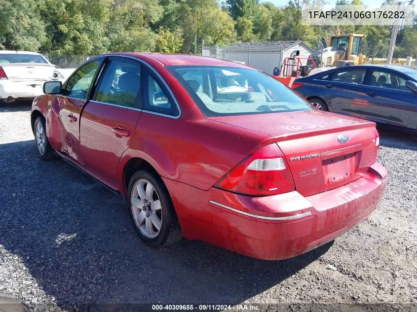 2006 Ford Five Hundred Sel VIN: 1FAFP24106G176282 Lot: 40309655