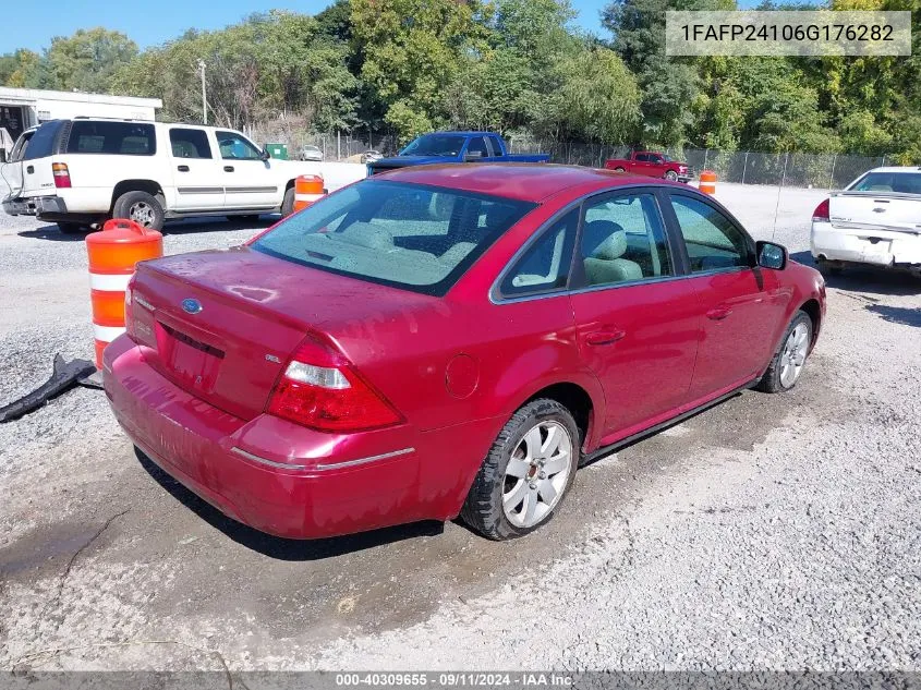 2006 Ford Five Hundred Sel VIN: 1FAFP24106G176282 Lot: 40309655