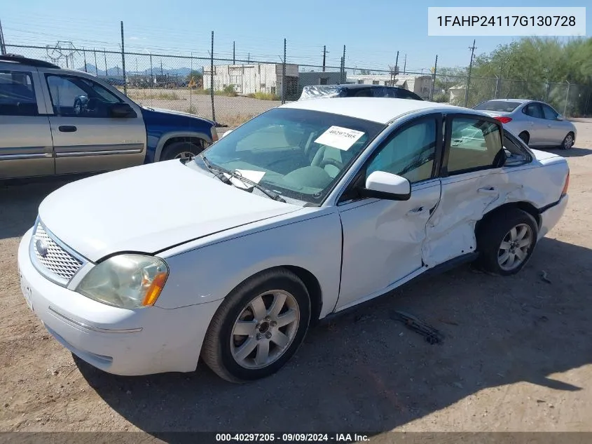 1FAHP24117G130728 2007 Ford Five Hundred Sel