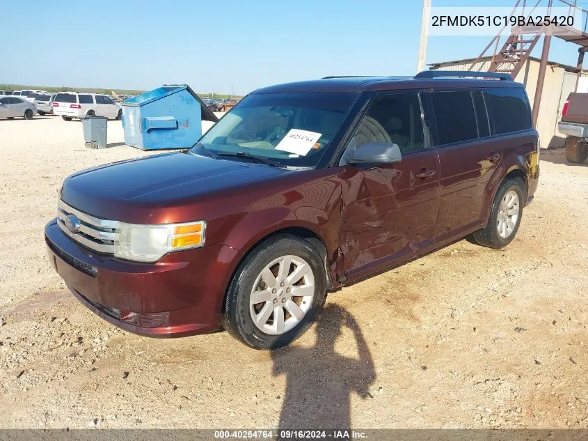 2FMDK51C19BA25420 2009 Ford Flex Se