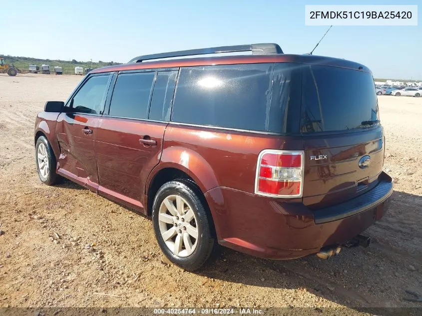 2FMDK51C19BA25420 2009 Ford Flex Se