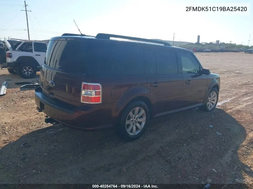 2FMDK51C19BA25420 2009 Ford Flex Se