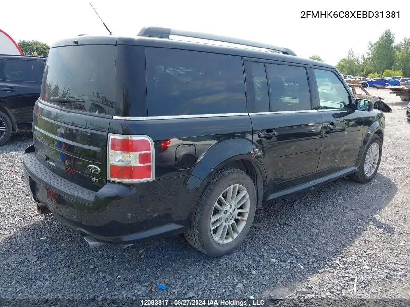 2014 Ford Flex Sel VIN: 2FMHK6C8XEBD31381 Lot: 12083817