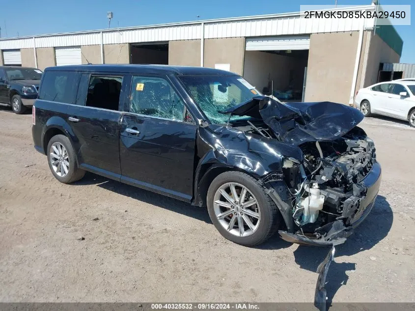 2019 Ford Flex Limited VIN: 2FMGK5D85KBA29450 Lot: 40325532