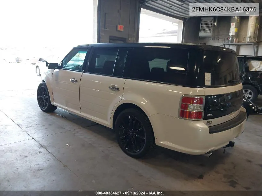 2019 Ford Flex Sel VIN: 2FMHK6C84KBA16376 Lot: 40334627