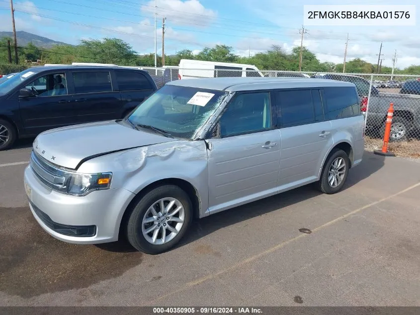 2019 Ford Flex Se VIN: 2FMGK5B84KBA01576 Lot: 40350905