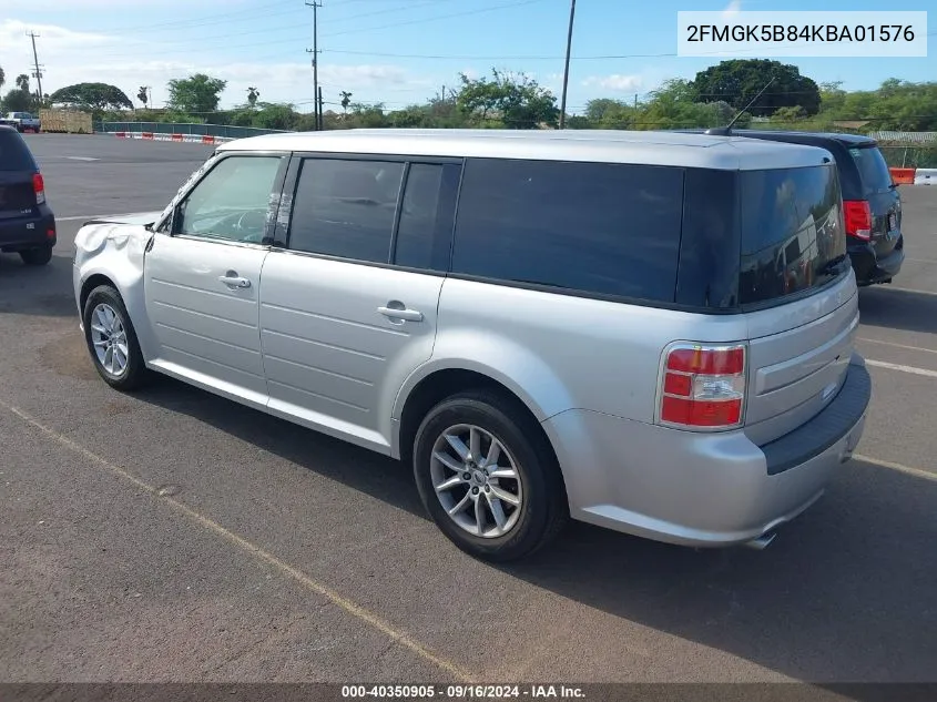 2019 Ford Flex Se VIN: 2FMGK5B84KBA01576 Lot: 40350905