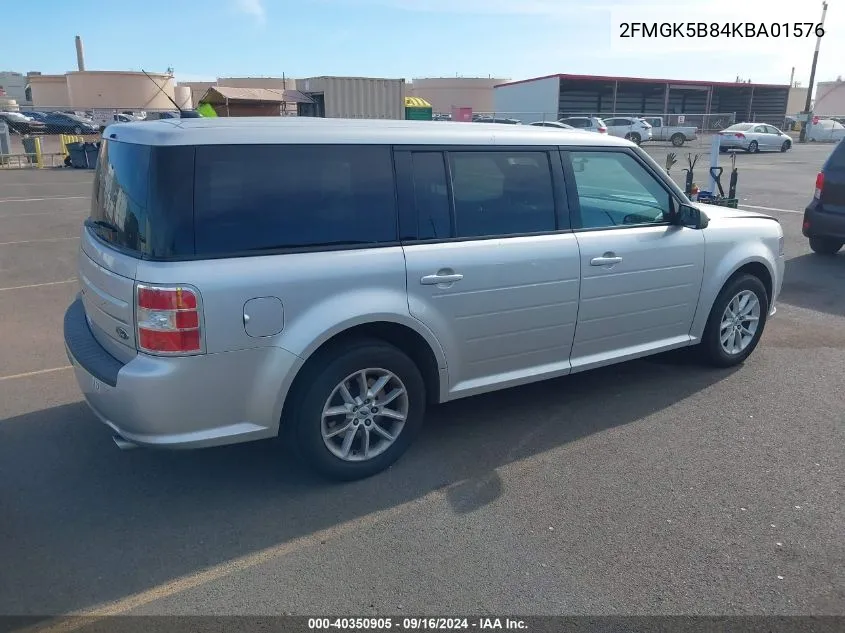 2019 Ford Flex Se VIN: 2FMGK5B84KBA01576 Lot: 40350905