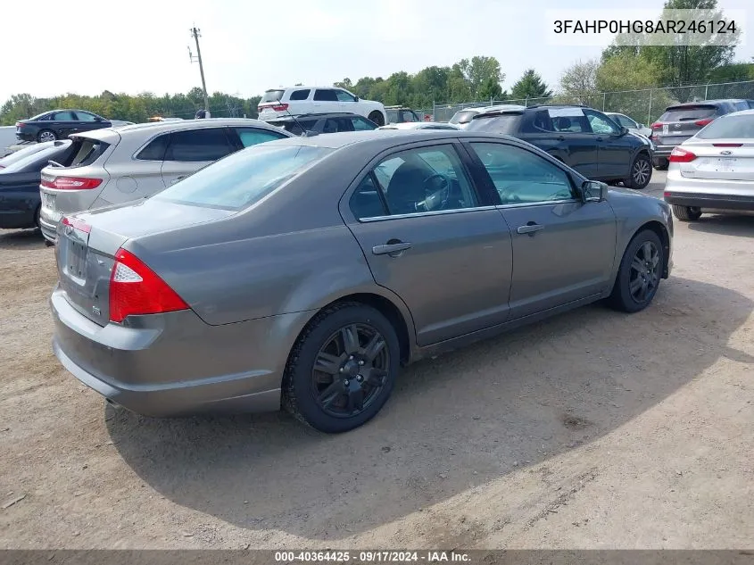 3FAHP0HG8AR246124 2010 Ford Fusion Se