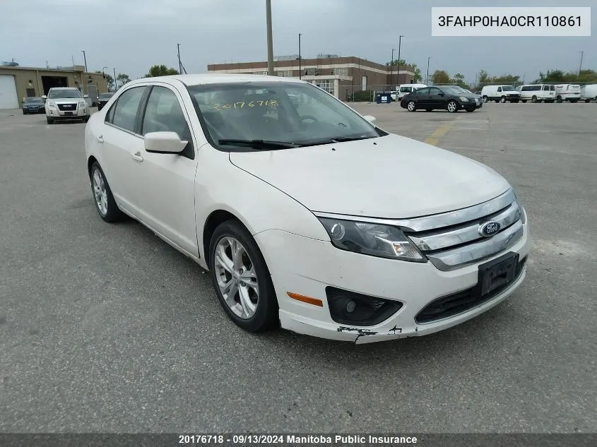 3FAHP0HA0CR110861 2012 Ford Fusion Se