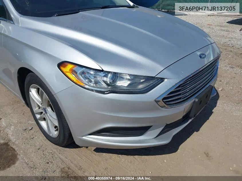 2018 Ford Fusion Se VIN: 3FA6P0H71JR137205 Lot: 40355974