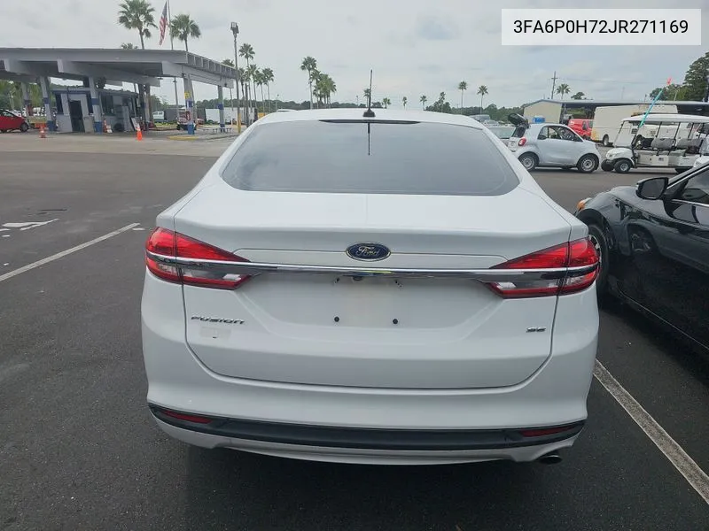 2018 Ford Fusion Se VIN: 3FA6P0H72JR271169 Lot: 40363535