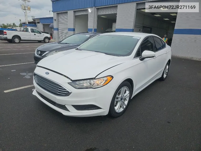 2018 Ford Fusion Se VIN: 3FA6P0H72JR271169 Lot: 40363535