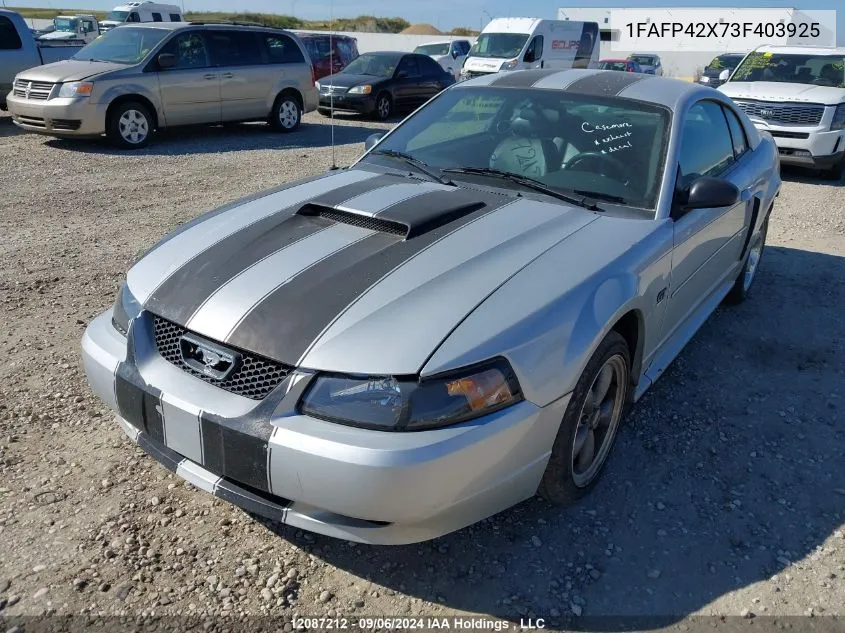 1FAFP42X73F403925 2003 Ford Mustang