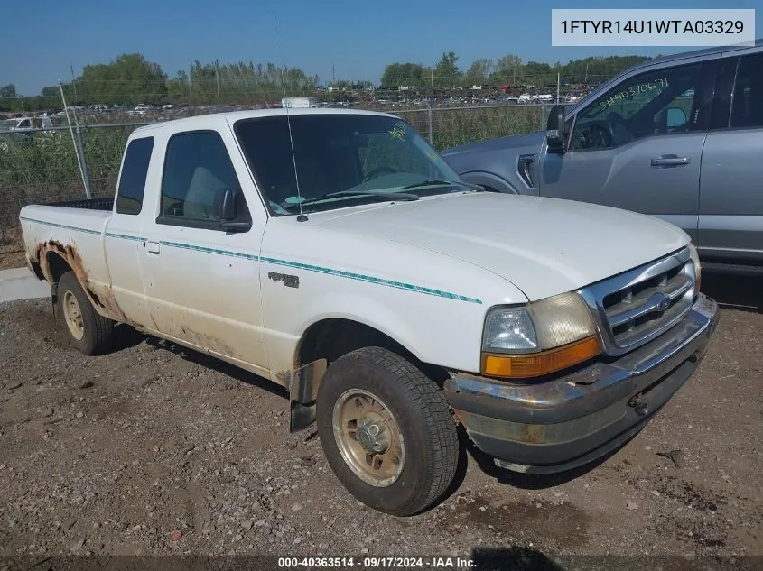 1998 Ford Ranger Splash/Xl/Xlt VIN: 1FTYR14U1WTA03329 Lot: 40363514