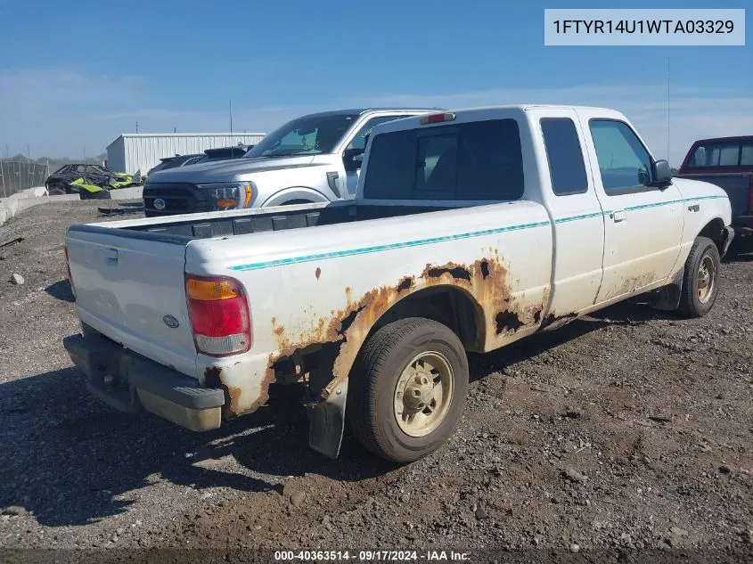 1998 Ford Ranger Splash/Xl/Xlt VIN: 1FTYR14U1WTA03329 Lot: 40363514