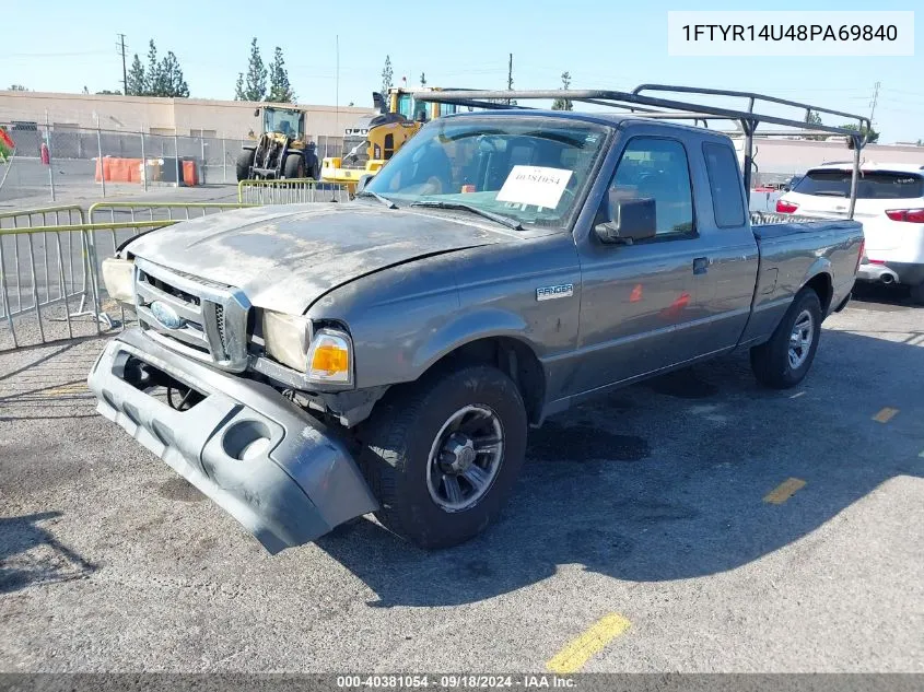 2008 Ford Ranger Sport/Xl/Xlt VIN: 1FTYR14U48PA69840 Lot: 40381054