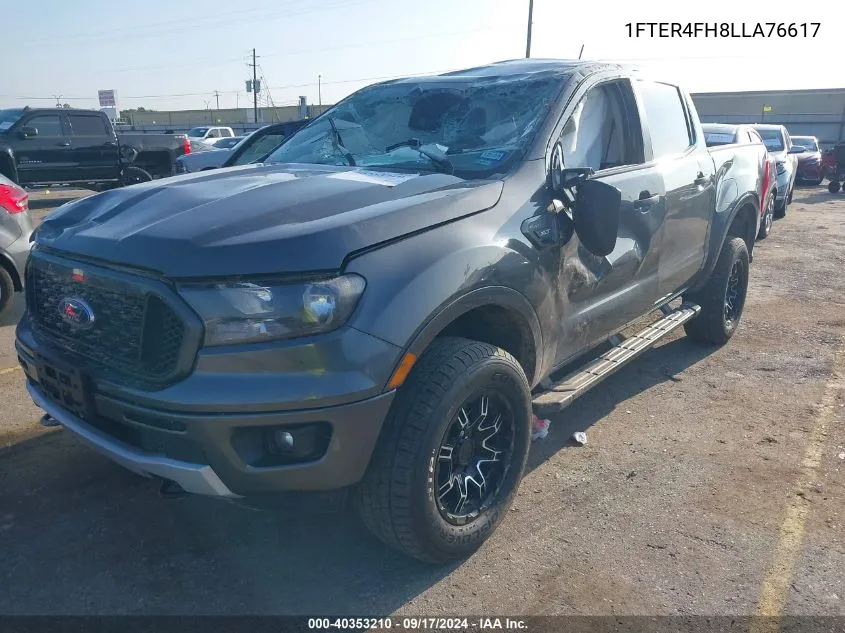 2020 Ford Ranger Xl/Xlt/Lariat VIN: 1FTER4FH8LLA76617 Lot: 40353210