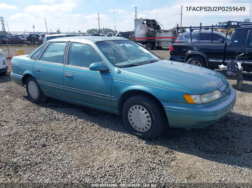 1993 Ford Taurus Gl VIN: 1FACP52U2PG259649 Lot: 40334300