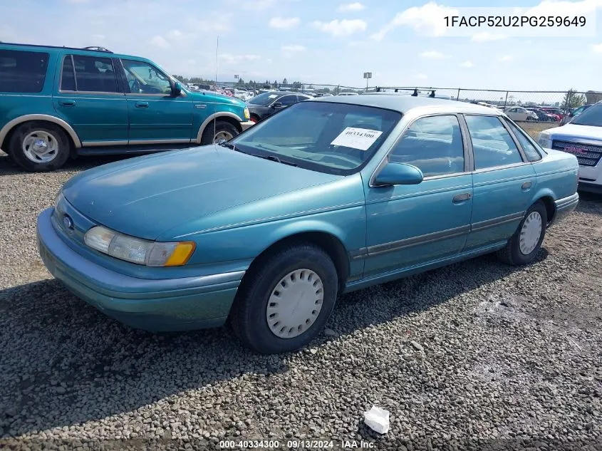 1993 Ford Taurus Gl VIN: 1FACP52U2PG259649 Lot: 40334300