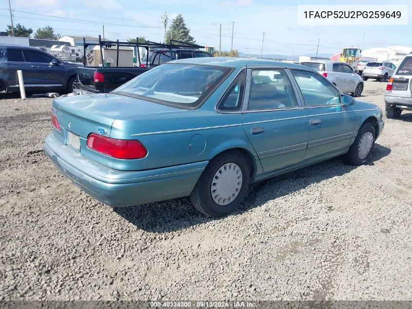 1993 Ford Taurus Gl VIN: 1FACP52U2PG259649 Lot: 40334300