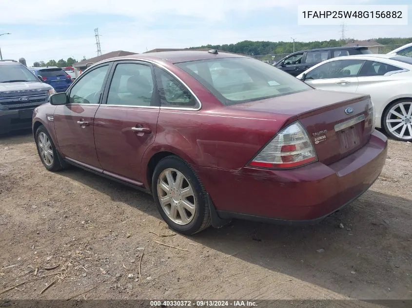 2008 Ford Taurus Limited VIN: 1FAHP25W48G156882 Lot: 40330372