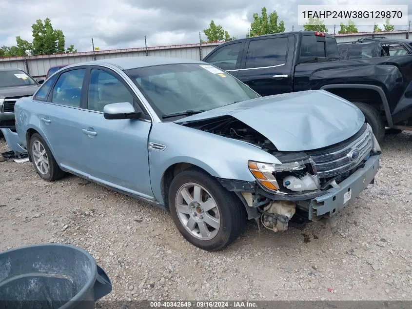 2008 Ford Taurus Sel VIN: 1FAHP24W38G129870 Lot: 40342649