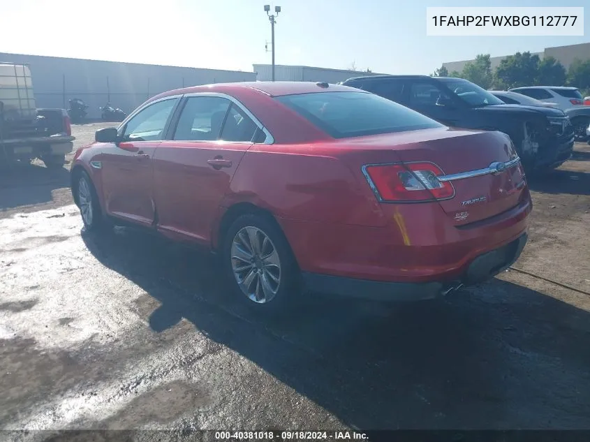 1FAHP2FWXBG112777 2011 Ford Taurus Limited