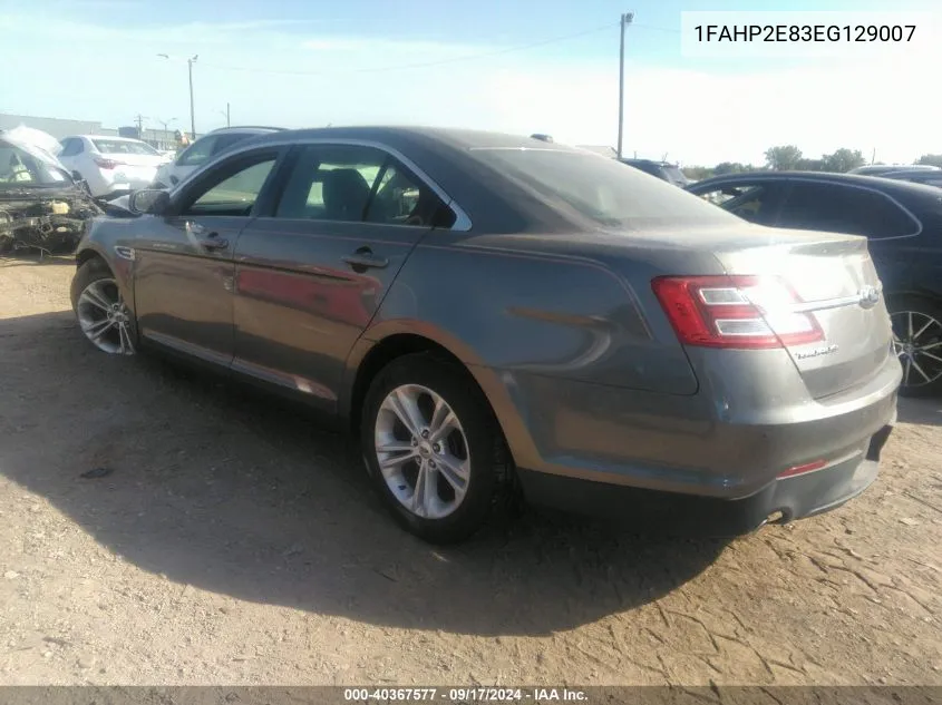 2014 Ford Taurus Sel VIN: 1FAHP2E83EG129007 Lot: 40367577