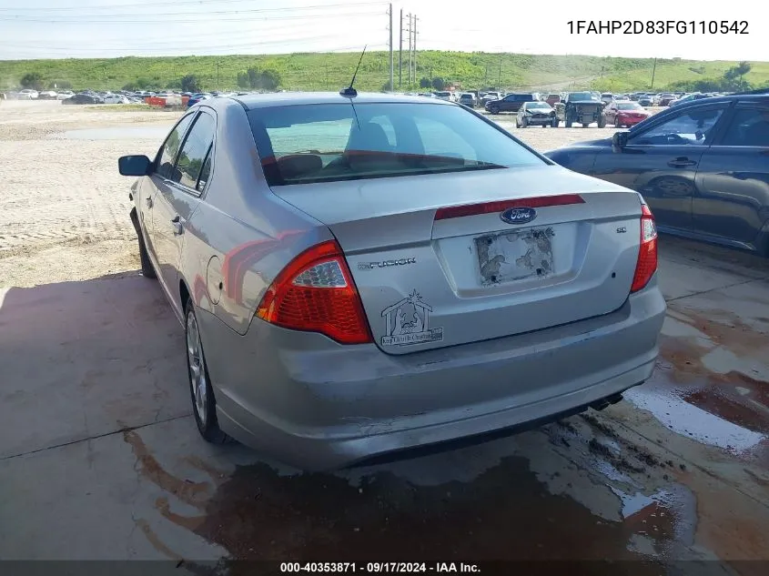 2015 Ford Taurus Se VIN: 1FAHP2D83FG110542 Lot: 40353871