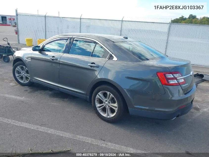 1FAHP2E8XJG103367 2018 Ford Taurus Sel