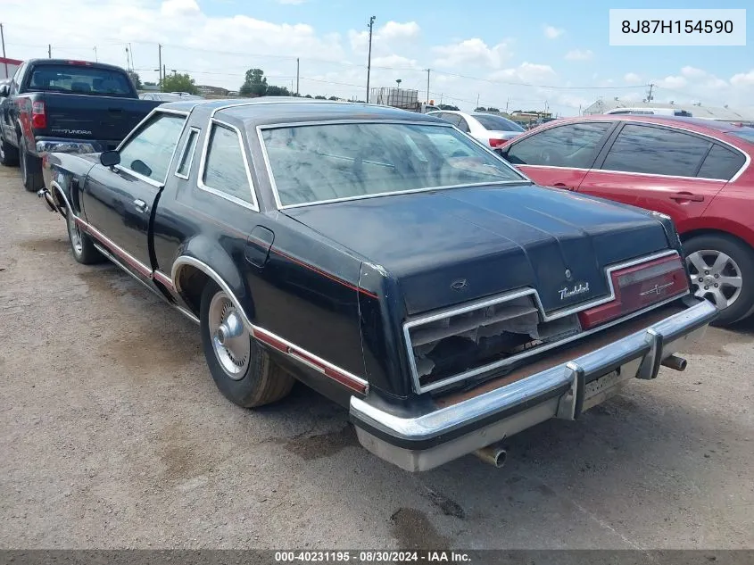 1978 Ford Thunderbird VIN: 8J87H154590 Lot: 40231195