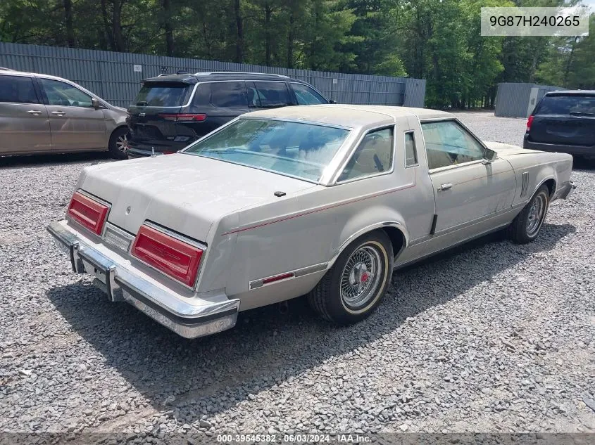 1979 Ford Thunderbird VIN: 9G87H240265 Lot: 39545382