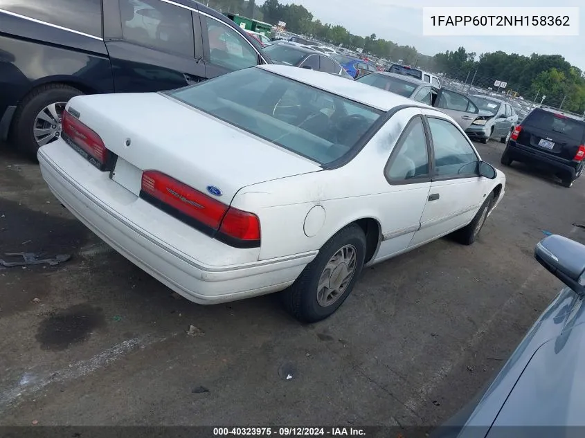 1FAPP60T2NH158362 1992 Ford Thunderbird