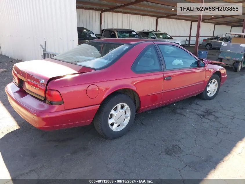 1995 Ford Thunderbird Lx VIN: 1FALP62W6SH203868 Lot: 40112089