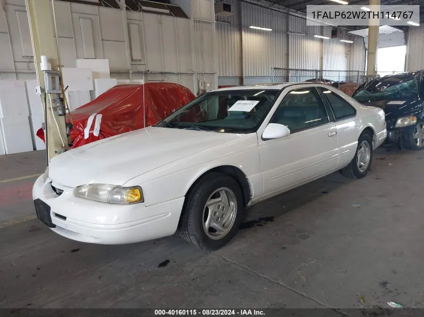 1996 Ford Thunderbird Lx VIN: 1FALP62W2TH114767 Lot: 40160115