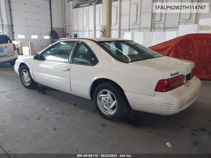 1996 Ford Thunderbird Lx VIN: 1FALP62W2TH114767 Lot: 40160115