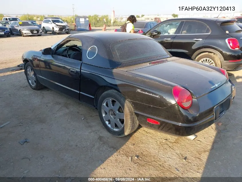 1FAHP60A32Y120413 2002 Ford Thunderbird