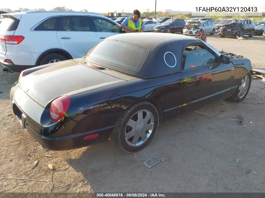 1FAHP60A32Y120413 2002 Ford Thunderbird