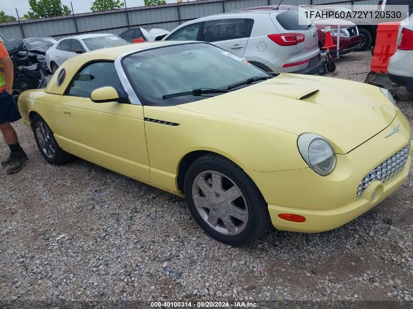 2002 Ford Thunderbird VIN: 1FAHP60A72Y120530 Lot: 40100314