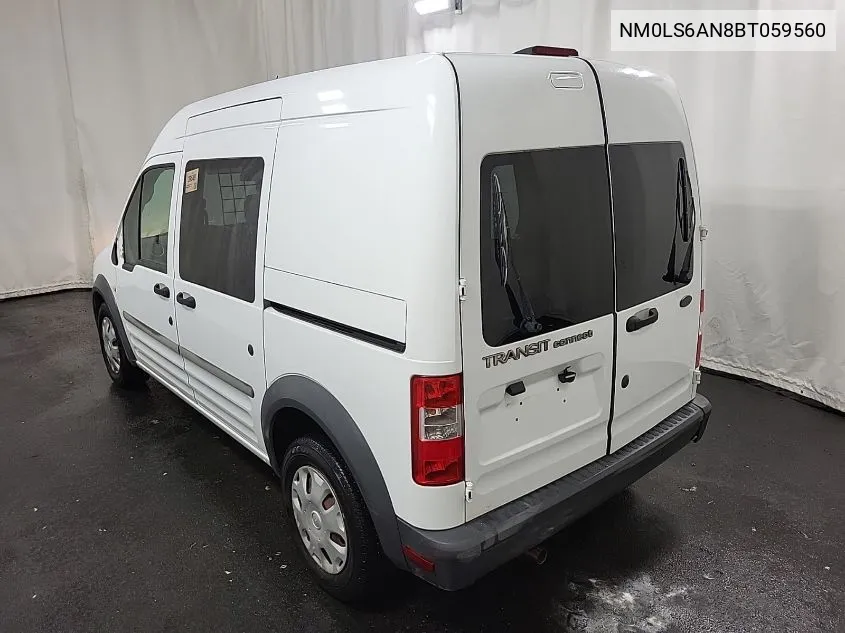 2011 Ford Transit Connect Xl VIN: NM0LS6AN8BT059560 Lot: 40360091