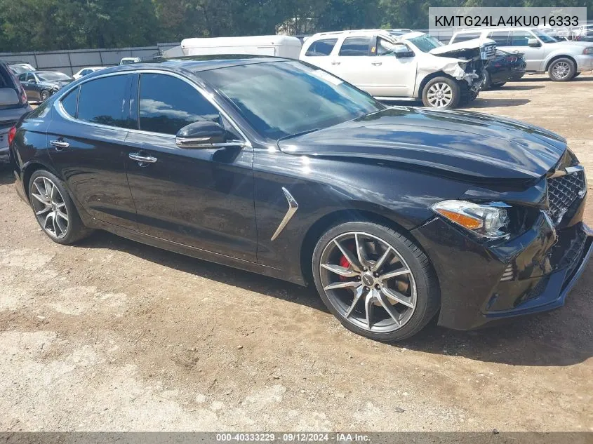 2019 Genesis G70 2.0T Sport VIN: KMTG24LA4KU016333 Lot: 40333229