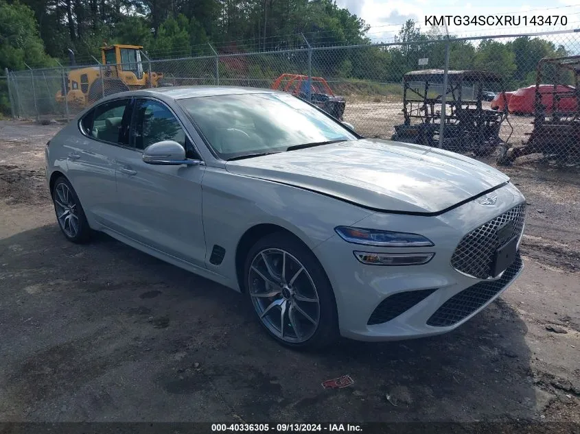 2024 Genesis G70 2.5T Awd VIN: KMTG34SCXRU143470 Lot: 40336305