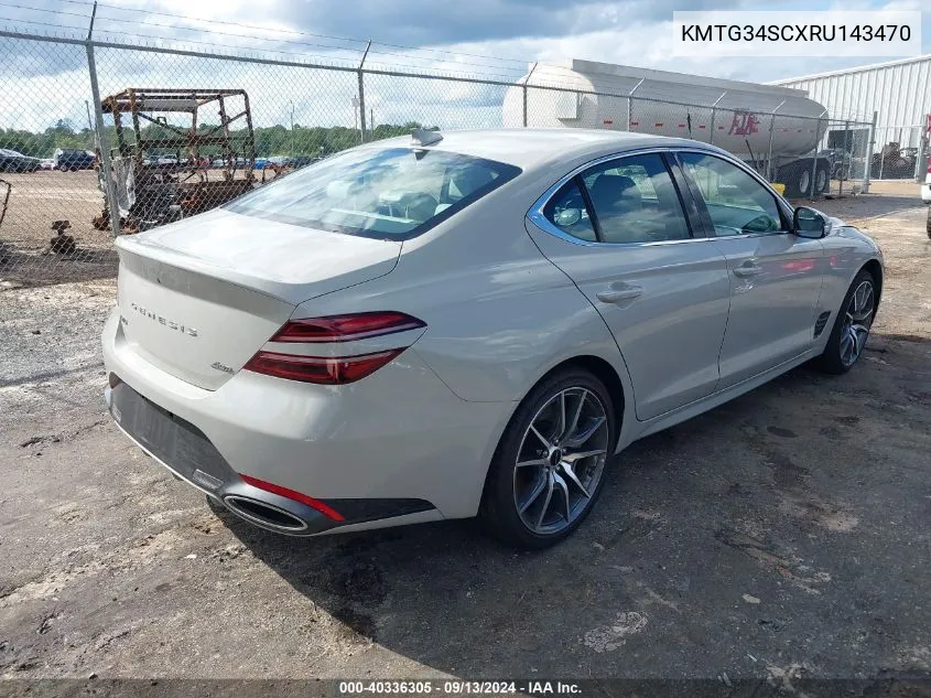 2024 Genesis G70 2.5T Awd VIN: KMTG34SCXRU143470 Lot: 40336305