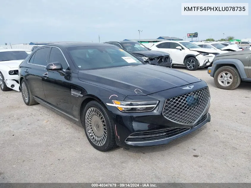 2020 Genesis G90 Ultimate VIN: KMTF54PHXLU078735 Lot: 40347679