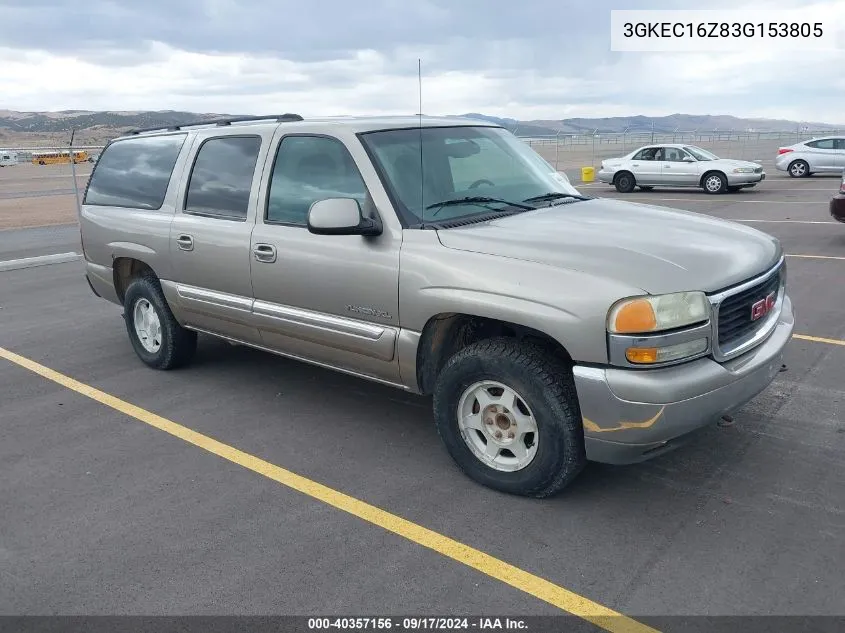 2003 GMC Yukon Xl 1500 Sle VIN: 3GKEC16Z83G153805 Lot: 40357156