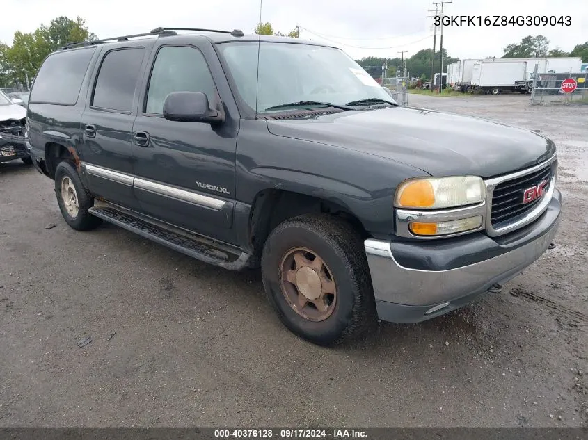 2004 GMC Yukon Xl 1500 Sle VIN: 3GKFK16Z84G309043 Lot: 40376128