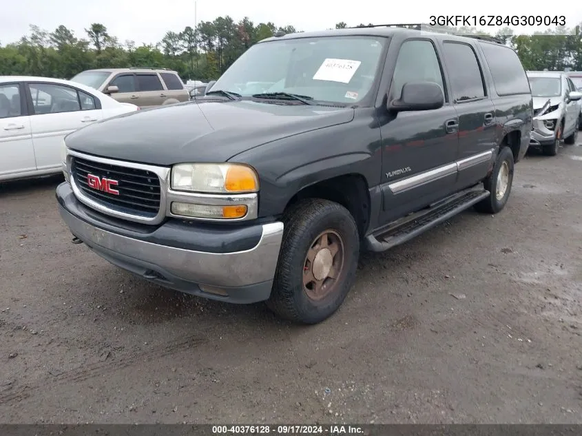 2004 GMC Yukon Xl 1500 Sle VIN: 3GKFK16Z84G309043 Lot: 40376128