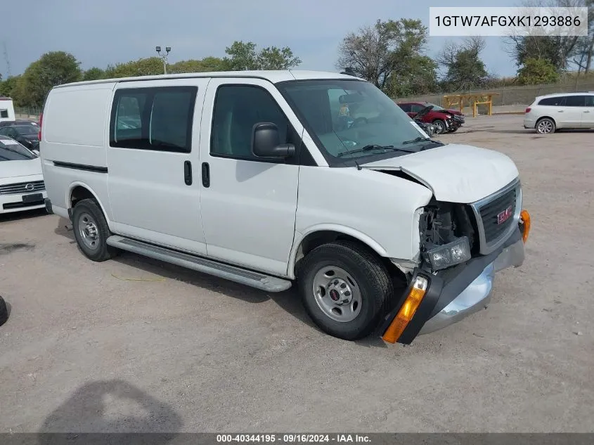 1GTW7AFGXK1293886 2019 GMC Savana 2500 Work Van